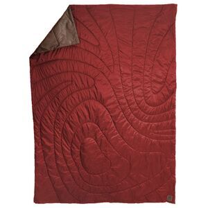 Kijaro Native Recycled Polyester Adult Camping Quilted Blanket, Warrens Red,
